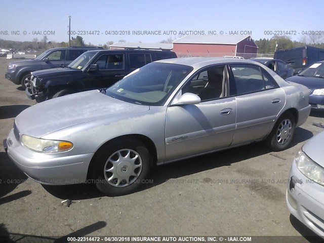 2G4WS52J721136796 - 2002 BUICK CENTURY CUSTOM SILVER photo 2