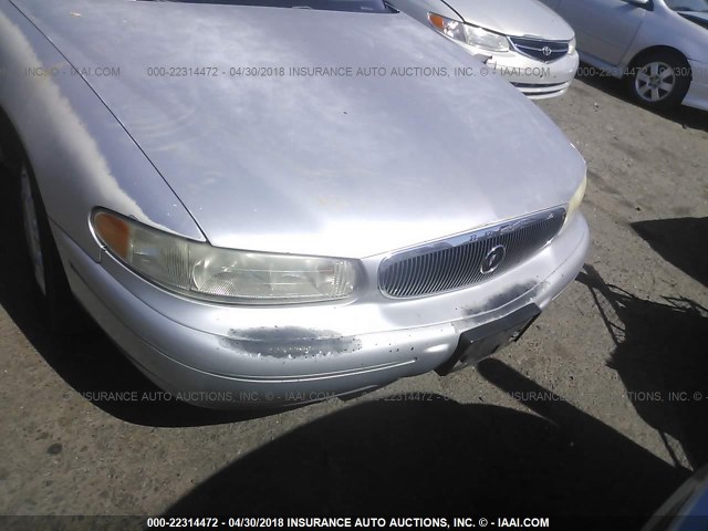 2G4WS52J721136796 - 2002 BUICK CENTURY CUSTOM SILVER photo 6