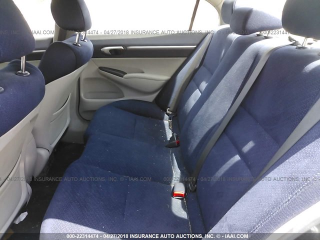 JHMFA36258S017618 - 2008 HONDA CIVIC HYBRID BLUE photo 8