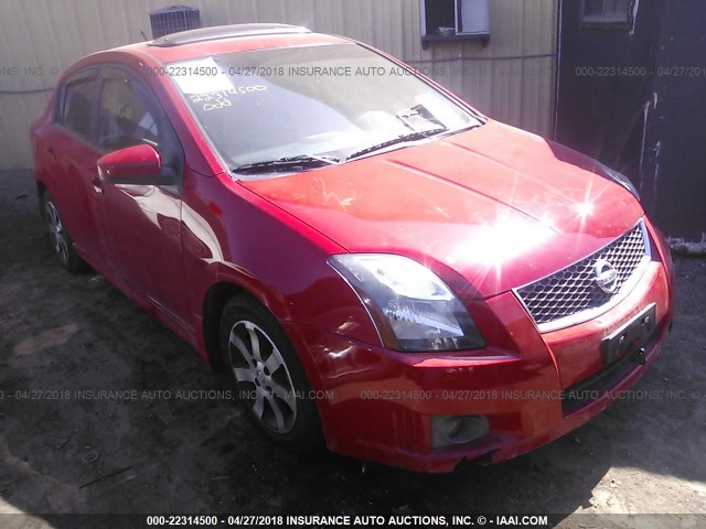 3N1AB6AP2CL745713 - 2012 NISSAN SENTRA 2.0/2.0S/SR/2.0SL RED photo 1