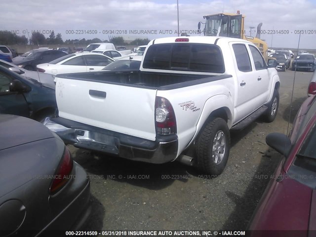 3TMLU4EN1BM059460 - 2011 TOYOTA TACOMA DOUBLE CAB 白色 照片 4