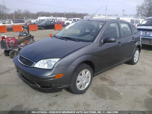 1FAHP37N77W298898 - 2007 FORD FOCUS ZX5/S/SE/SES GRAY photo 2