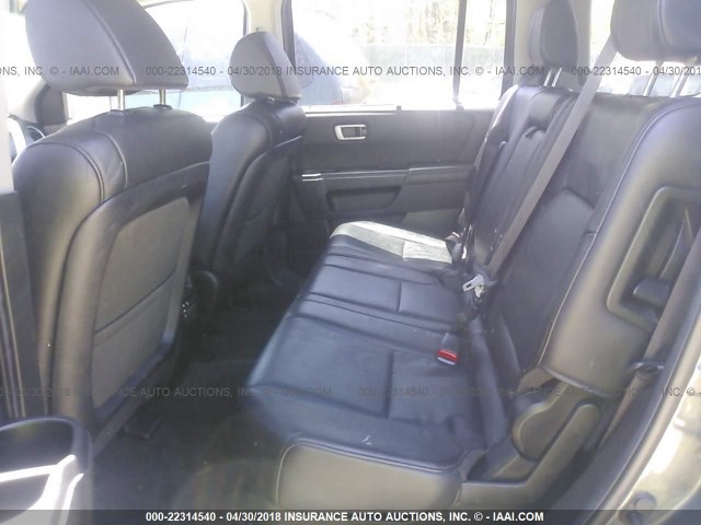 5FNYF4H97CB011112 - 2012 HONDA PILOT TOURING GRAY photo 8