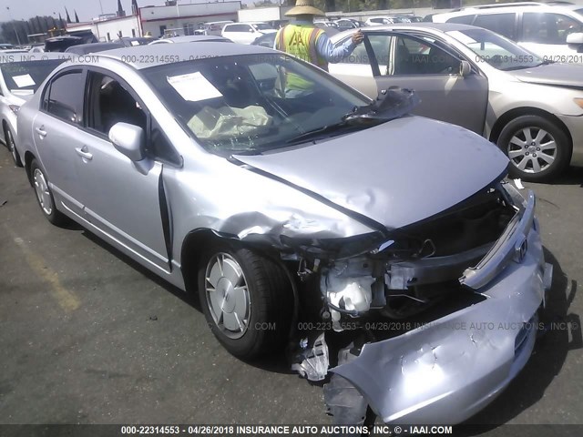 JHMFA36298S006833 - 2008 HONDA CIVIC HYBRID SILVER photo 1