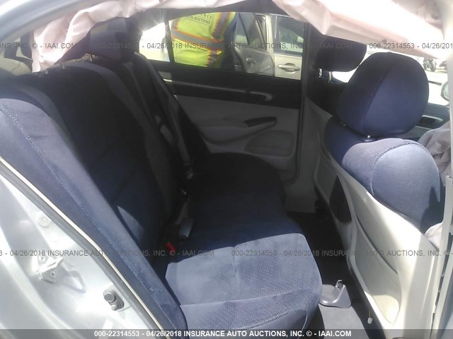 JHMFA36298S006833 - 2008 HONDA CIVIC HYBRID SILVER photo 8