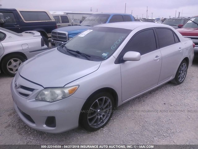 2T1BU4EE9BC609069 - 2011 TOYOTA COROLLA S/LE SILVER photo 2