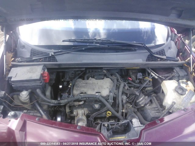 3G7DB03E54S552125 - 2004 PONTIAC AZTEK BURGUNDY photo 10