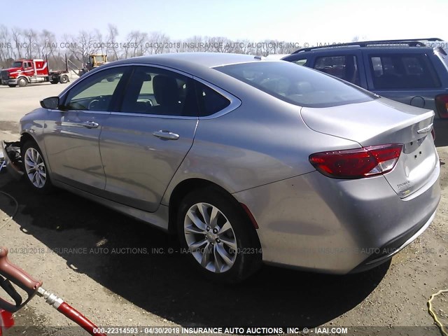 1C3CCCCB9FN739774 - 2015 CHRYSLER 200 C SILVER photo 3