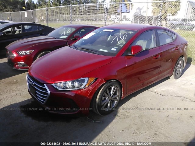 5NPD84LF9JH228875 - 2018 HYUNDAI ELANTRA SEL/VALUE/LIMITED RED photo 6