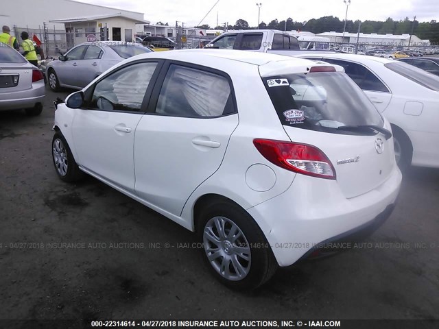 JM1DE1KY0E0178171 - 2014 MAZDA MAZDA2 SPORT WHITE photo 3