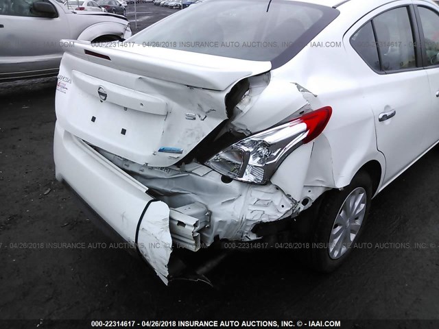 3N1CN7AP8GL823455 - 2016 NISSAN VERSA S/S PLUS/SV/SL WHITE photo 6