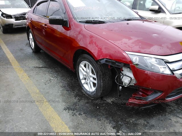 3FAHP0GA8AR194037 - 2010 FORD FUSION S MAROON photo 6