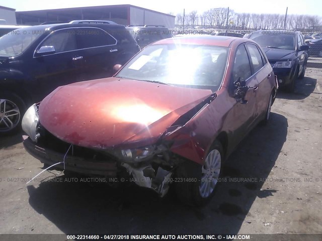 JF1GE60659H506113 - 2009 SUBARU IMPREZA 2.5I PREMIUM ORANGE photo 6