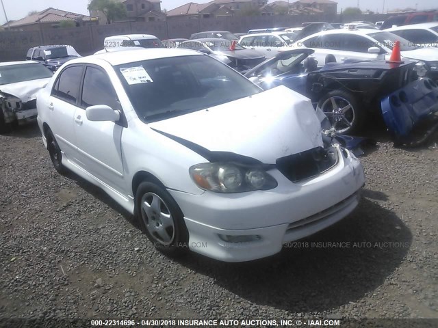 1NXBR32E85Z521164 - 2005 TOYOTA COROLLA CE/LE/S WHITE photo 1