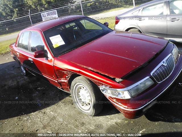 2MELM75W5TX616854 - 1996 MERCURY GRAND MARQUIS LS/BAYSHORE RED photo 1