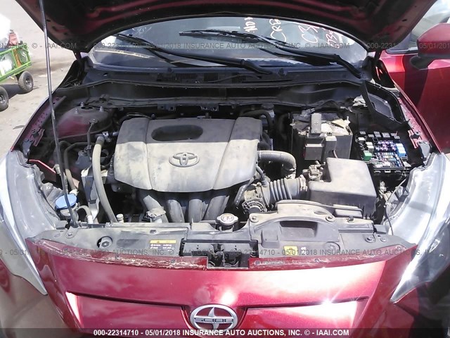 3MYDLBZV7GY108734 - 2016 TOYOTA SCION IA RED photo 10