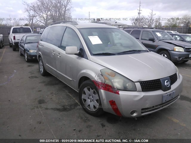 5N1BV28U86N112548 - 2006 NISSAN QUEST S/SE/SL GOLD photo 1