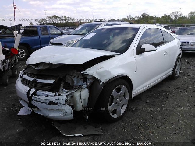 1G1AM18B787165172 - 2008 CHEVROLET COBALT SPORT WHITE photo 2