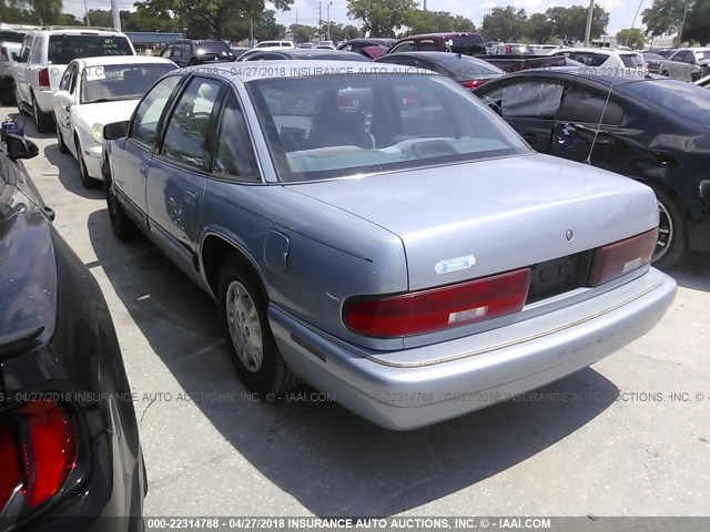 2G4WB52M0S1450557 - 1995 BUICK REGAL CUSTOM Light Blue photo 3