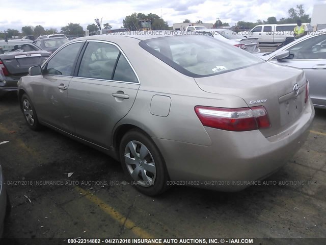 4T1BE46K67U160019 - 2007 TOYOTA CAMRY NEW GENERAT CE/LE/XLE/SE GOLD photo 3
