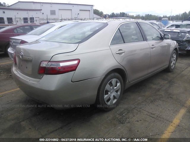 4T1BE46K67U160019 - 2007 TOYOTA CAMRY NEW GENERAT CE/LE/XLE/SE GOLD photo 4