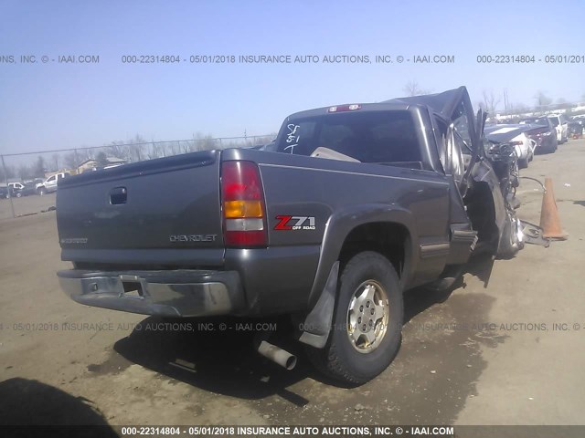 1GCEK19T72E146596 - 2002 CHEVROLET SILVERADO K1500 GRAY photo 4