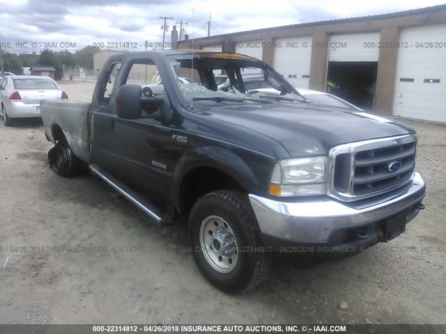 1FTNX21P84EA53093 - 2004 FORD F250 SUPER DUTY TEAL photo 1