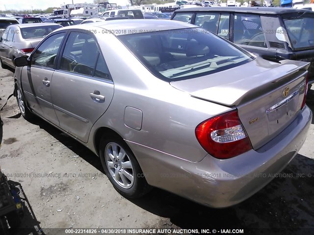 4T1BE32K62U611233 - 2002 TOYOTA CAMRY LE/XLE/SE 棕色 照片 3
