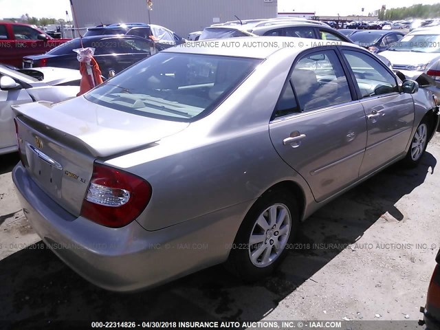 4T1BE32K62U611233 - 2002 TOYOTA CAMRY LE/XLE/SE 棕色 照片 4