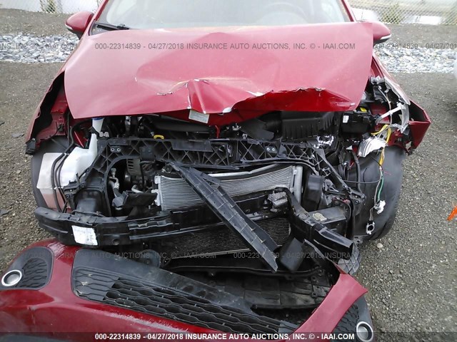 KNADN5A30F6499829 - 2015 KIA RIO EX/SX RED photo 6