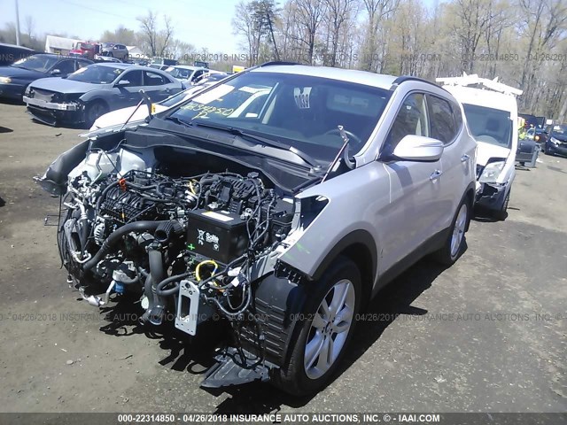 5XYZU3LAXEG151298 - 2014 HYUNDAI SANTA FE SPORT  SILVER photo 2