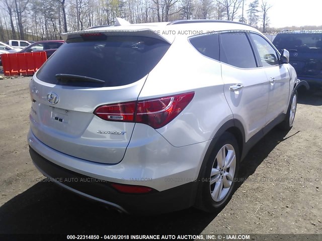 5XYZU3LAXEG151298 - 2014 HYUNDAI SANTA FE SPORT  SILVER photo 4