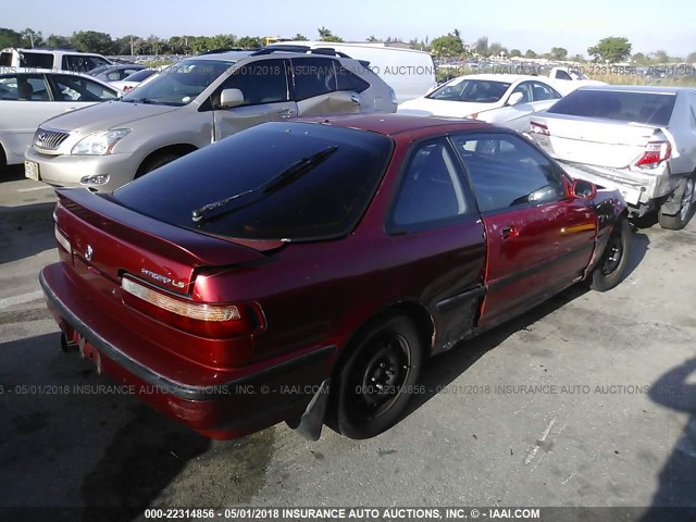 JH4DA9351LS065151 - 1990 ACURA INTEGRA LS RED photo 4