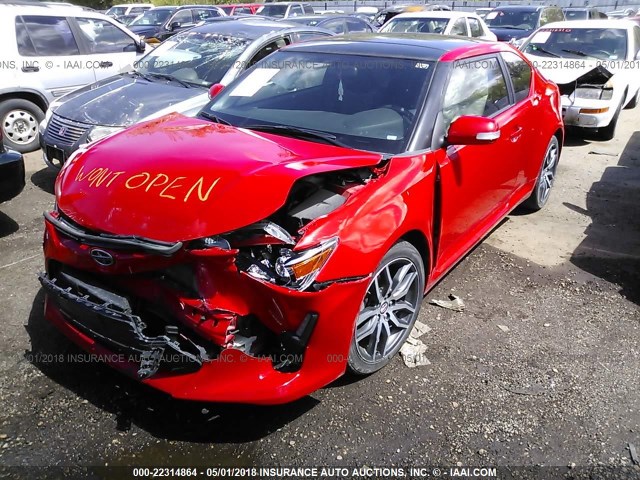 JTKJF5C73E3082099 - 2014 TOYOTA SCION TC 红色 照片 2