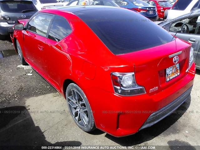 JTKJF5C73E3082099 - 2014 TOYOTA SCION TC 红色 照片 3
