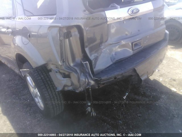 1FMCU0EG6AKA53729 - 2010 FORD ESCAPE LIMITED GRAY photo 6