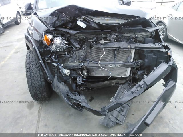 JTEBU5JRXG5373434 - 2016 TOYOTA 4RUNNER SR5 PREM/LTDL/TRAIL/TRD BLACK photo 6
