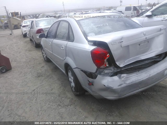 KL5JD56Z65K175608 - 2005 SUZUKI FORENZA S SILVER photo 3