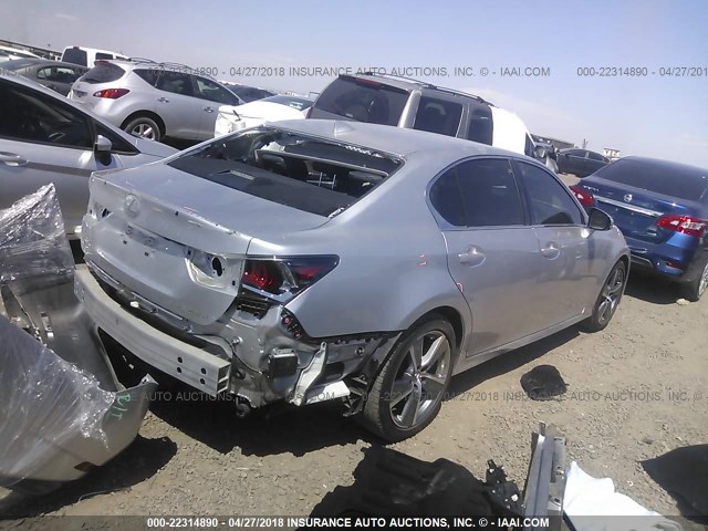 JTHBA1BL2GA000314 - 2016 LEXUS GS 200T/BASE/F SPORT SILVER photo 4