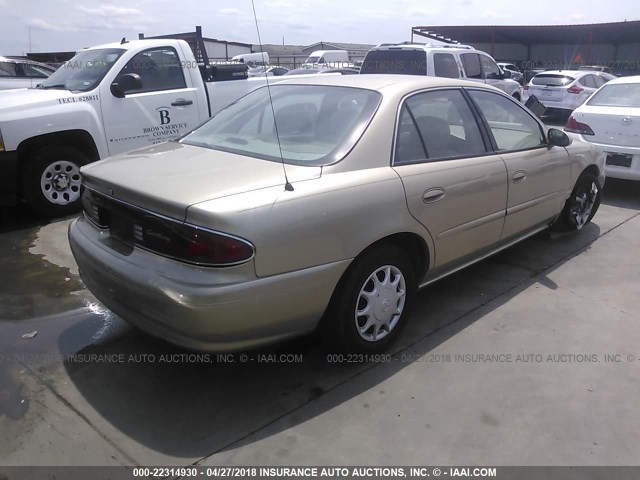 2G4WS52J851148315 - 2005 BUICK CENTURY CUSTOM TAN photo 4