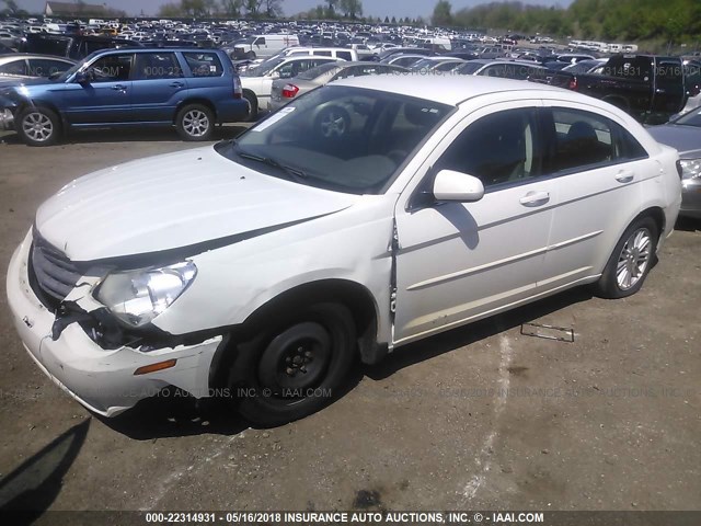 1C3LC56K27N644546 - 2007 CHRYSLER SEBRING TOURING WHITE photo 2