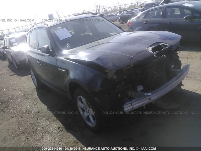 WBXPC93408WJ21065 - 2008 BMW X3 3.0SI BLACK photo 1