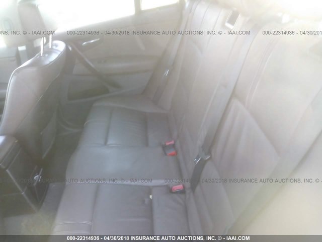 WBXPC93408WJ21065 - 2008 BMW X3 3.0SI BLACK photo 8
