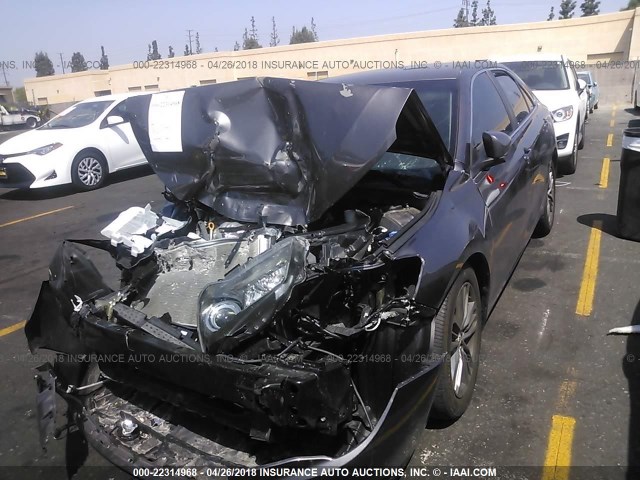 4T1BF1FKXGU250592 - 2016 TOYOTA CAMRY LE/XLE/SE/XSE BLACK photo 2