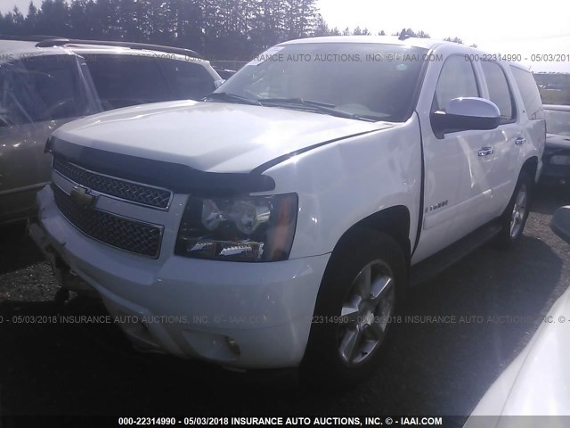 1GNFK130X8J178629 - 2008 CHEVROLET TAHOE K1500 WHITE photo 2