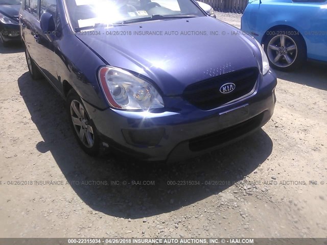 KNAFG526087135340 - 2008 KIA RONDO LX/EX BLUE photo 6