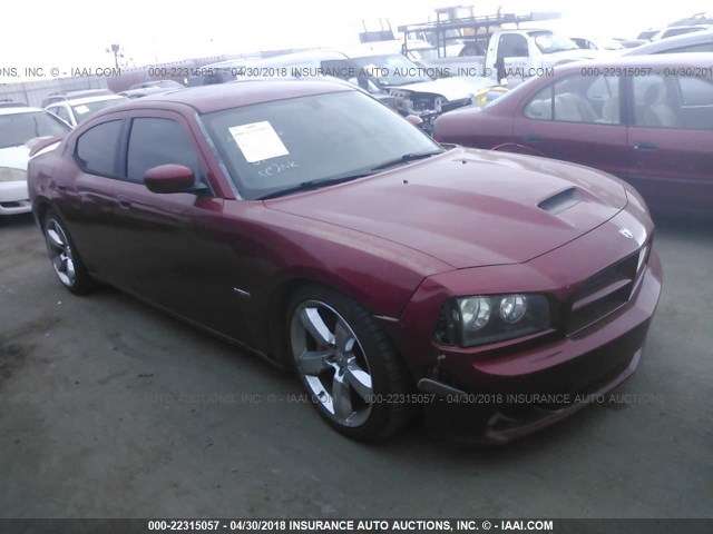 2B3LA73WX6H472781 - 2006 DODGE CHARGER SRT-8 RED photo 1