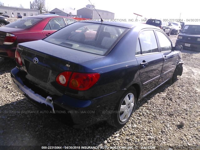 JTDBR32E730024230 - 2003 TOYOTA COROLLA CE/LE BLUE photo 4