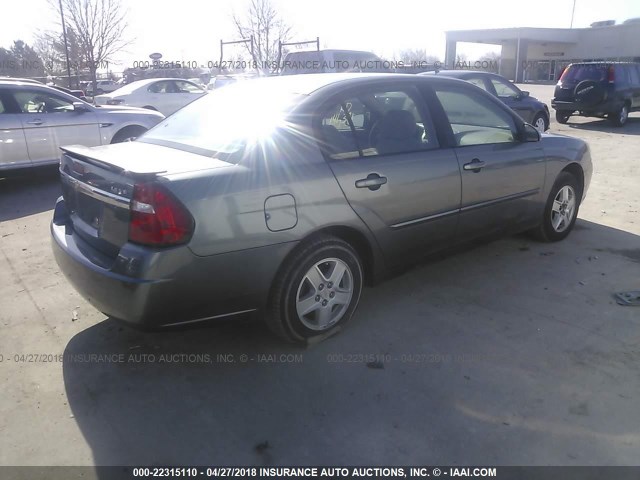 1G1ZT52885F252123 - 2005 CHEVROLET MALIBU LS 银色 照片 4