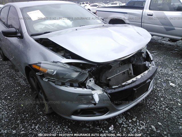 1C3CDFBBXFD435360 - 2015 DODGE DART SXT GRAY photo 6